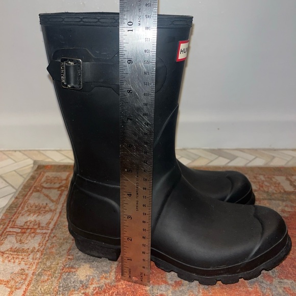 Hunter Women’s Black Short Rain Boots Size 7 - Picture 14 of 15